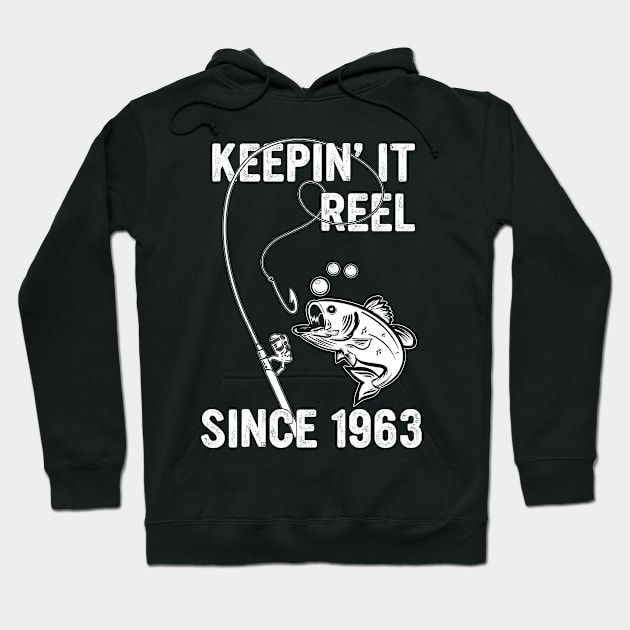 Keepin It Reel Since 1964 60th birthday born in 1964 Hoodie by inksplashcreations